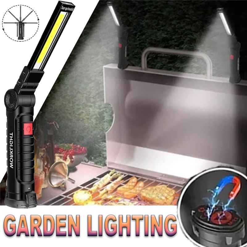 Outdoor Lighting Junction Box - Linterna LED portátil con gancho magnético,
