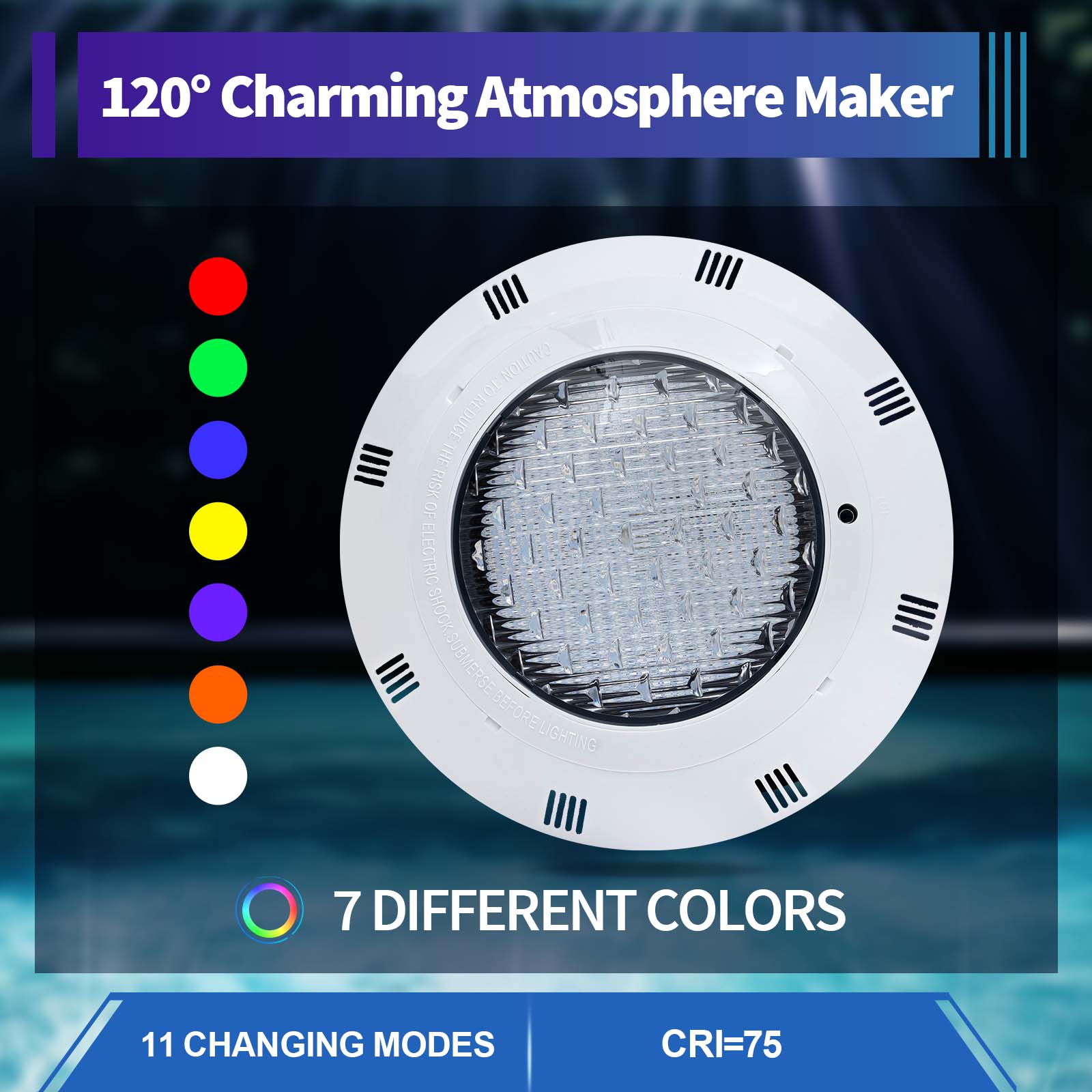 Pond Light Submersible - Luz LED para piscina RGB de