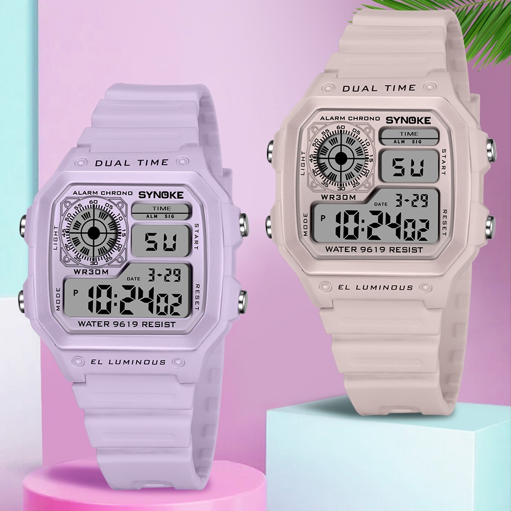 Outdoor Lighting Bollards - Relojes digitales SYNOKE, reloj de pulsera