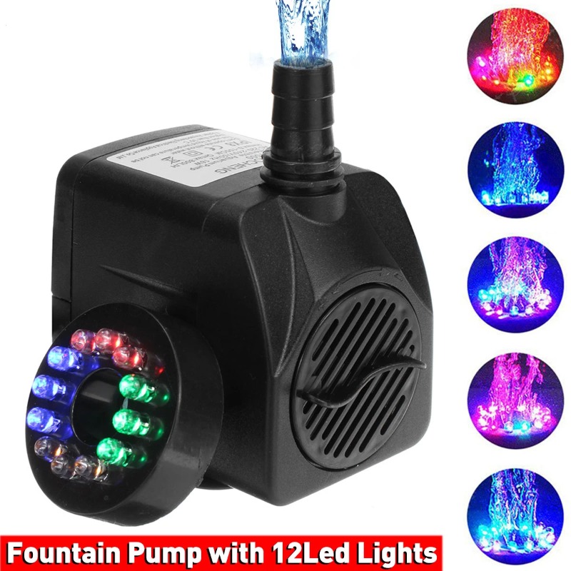 Pond Light Submersible - Bomba de Agua Sumergible Ultrasilenciosa Portátil
