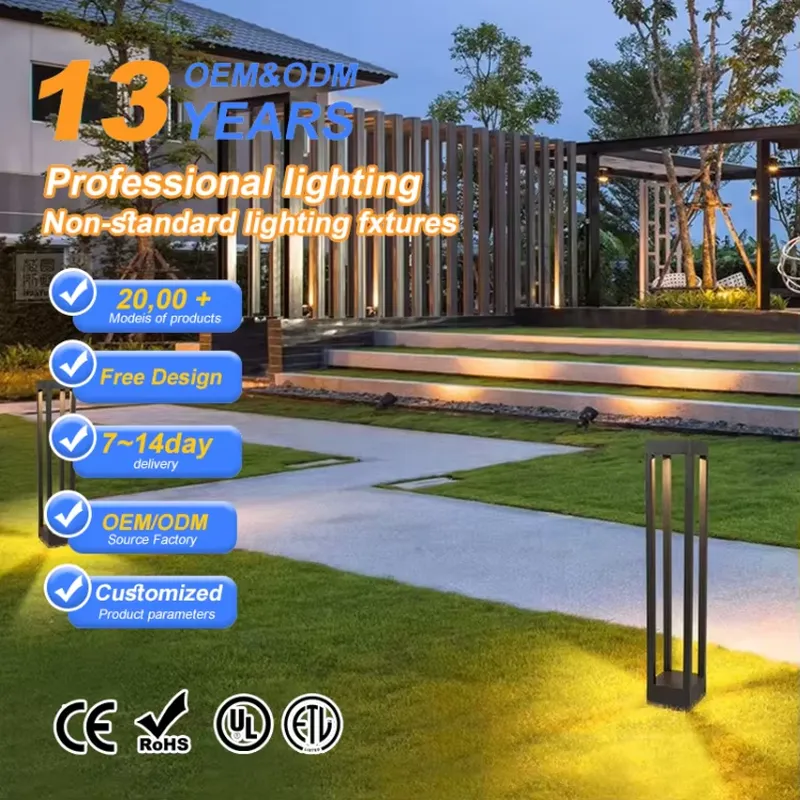 Outdoor Lighting Bollards - Lámpara de Jardín LED COB con