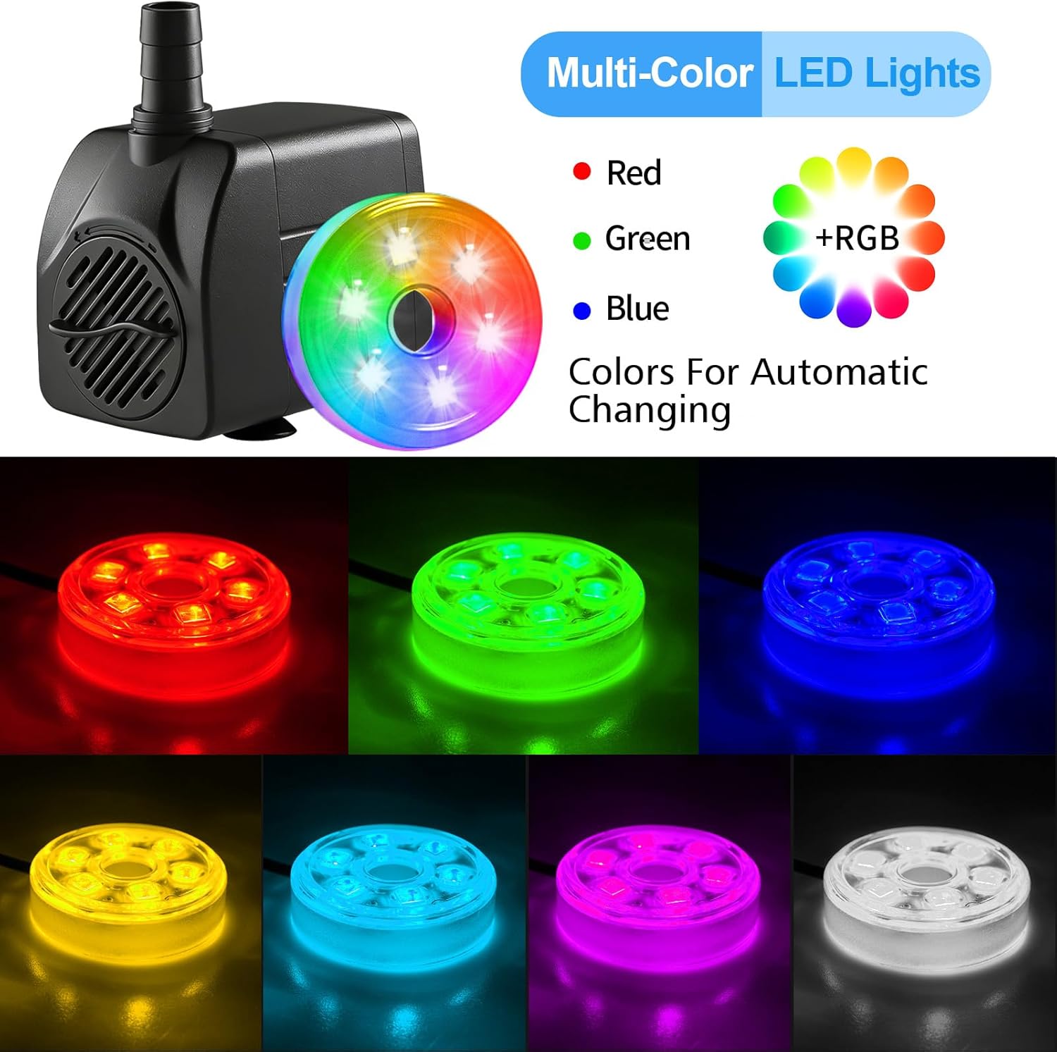 Bomba de Agua Sumergible de 21 - Pond Light Submersible reseña y precio