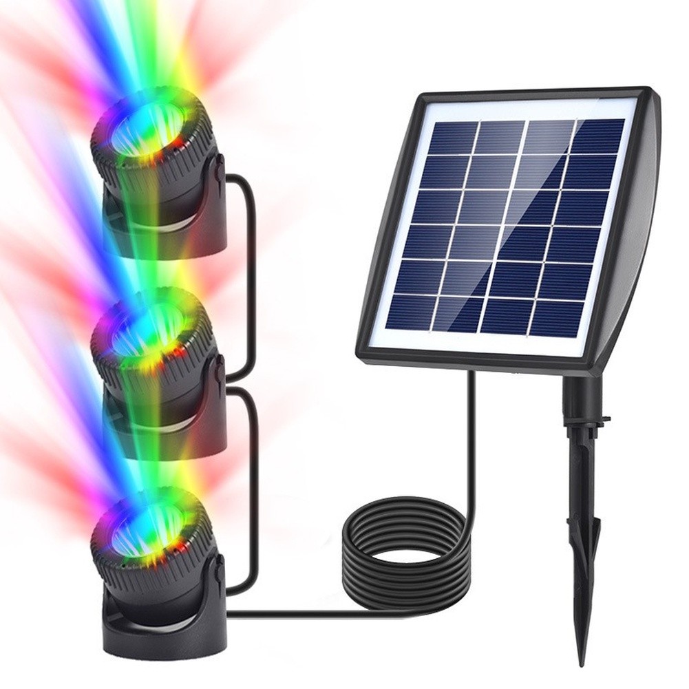 Luces Solares RGB Sumergibles  - Pond Light Submersible reseña y precio