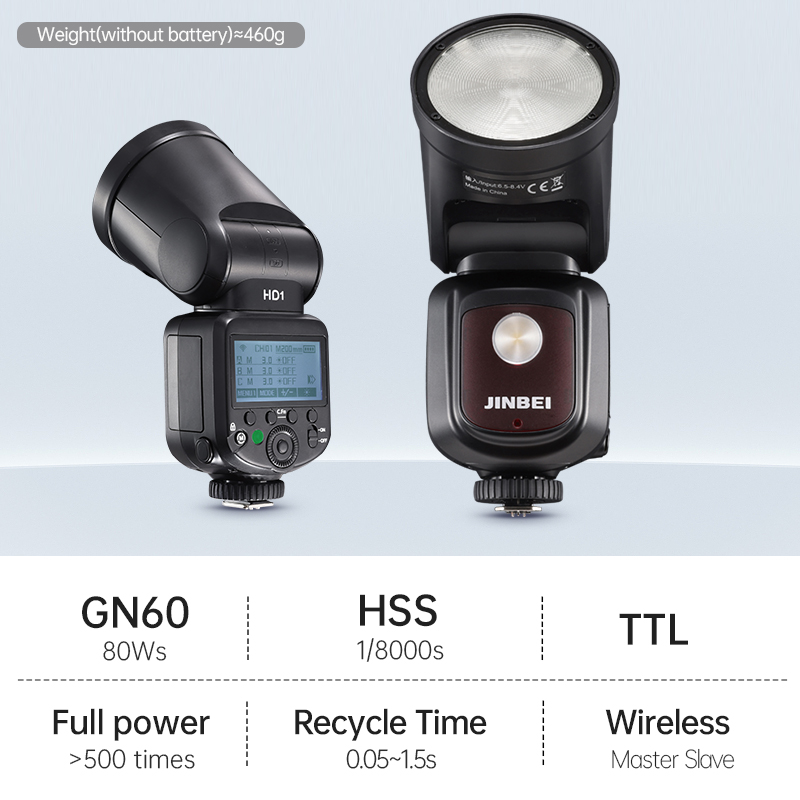 JINBEI HD-1 Flash de Cabeza Re - Outdoor Lighting For Photography reseña y precio