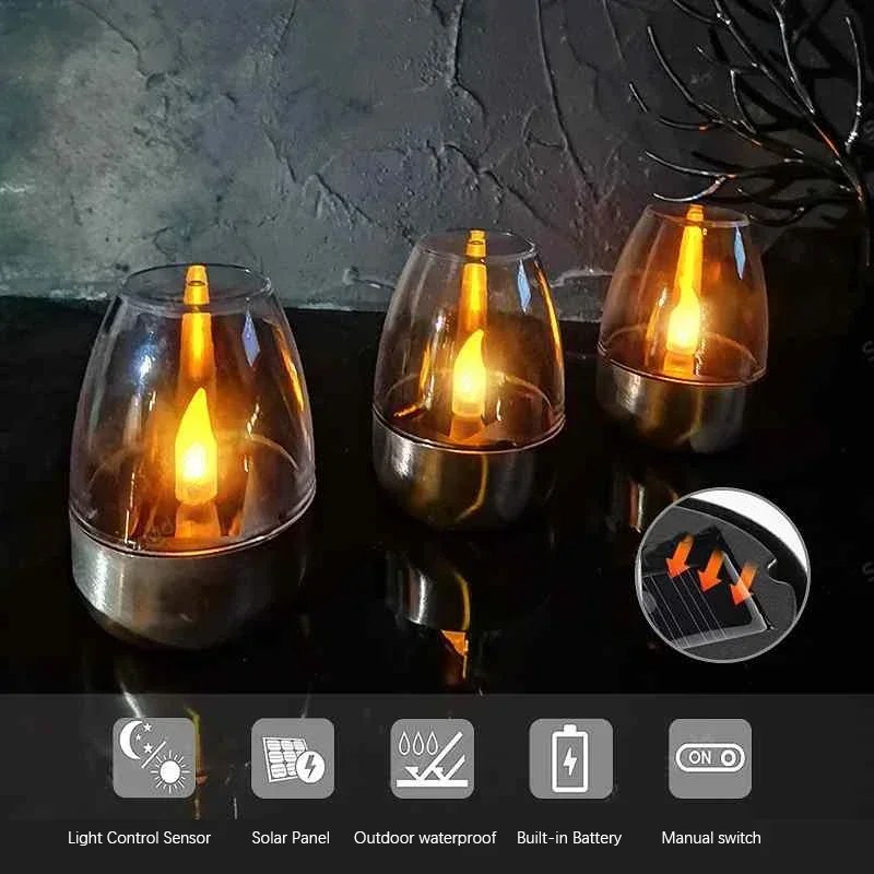 Velas solares LED, luz nocturn - Outdoor Lighting Led Fixtures reseña y precio