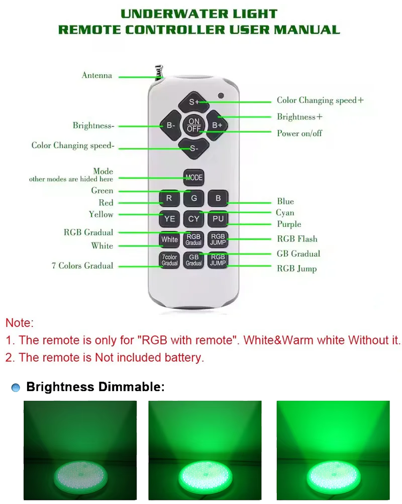 Luces LED subacuáticas RGB 12V - Pond Light Submersible reseña y precio