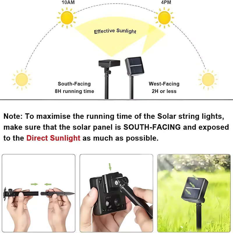Guirnalda de Luces Solares LED - Outdoor Lighting Led Fixtures reseña y precio