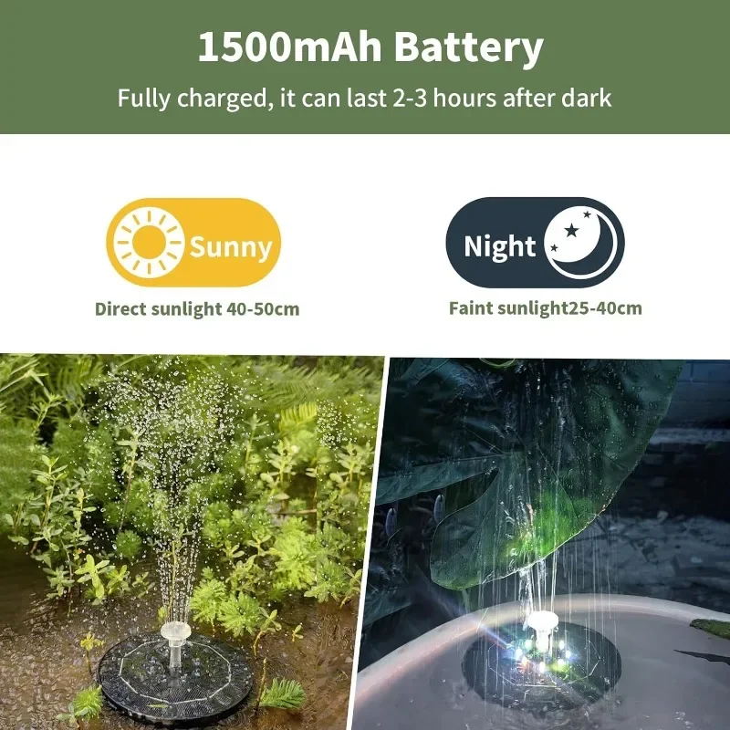 Luz de Fuente Solar giratoria, - Outdoor Lighting Ground reseña y precio