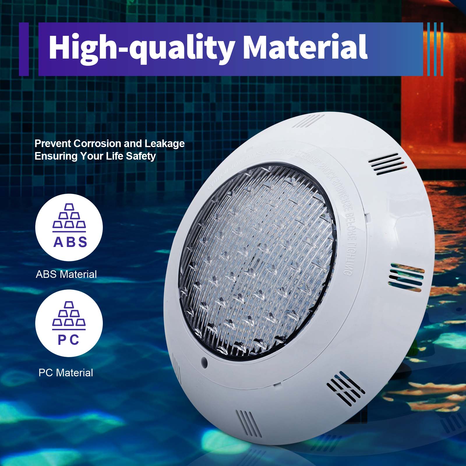 Luz LED para piscina RGB de 45 - Pond Light Submersible reseña y precio