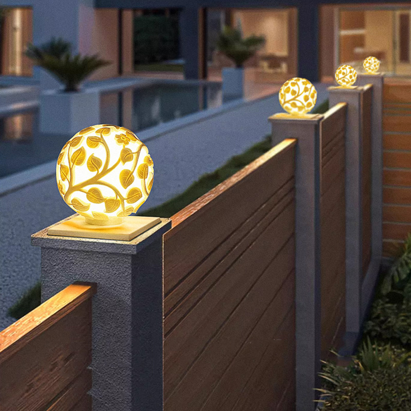 Luces de columna para exterior - Outdoor Lighting And Decor reseña y precio