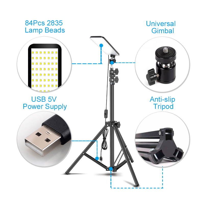Luz LED portátil para acampar, - Outdoor Lighting For Photography reseña y precio