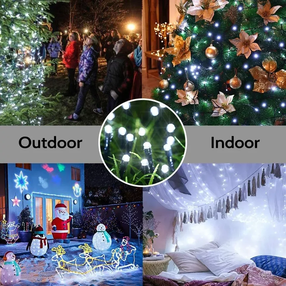 Cadena de luz Solar LED, 8 fun - Outdoor Lighting Led Fixtures reseña y precio