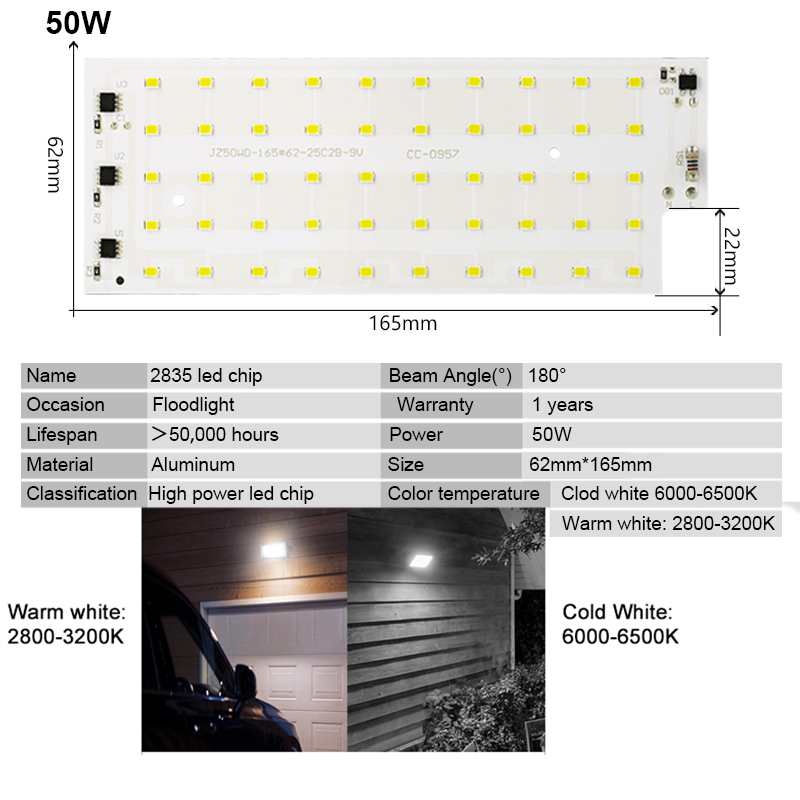 2 unids/lote 50W cuentas de lá - Outdoor Lighting Replacement Bulbs reseña y precio
