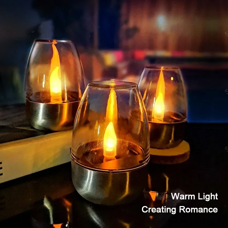 Velas solares LED de acero ino - Outdoor Lighting Deck reseña y precio