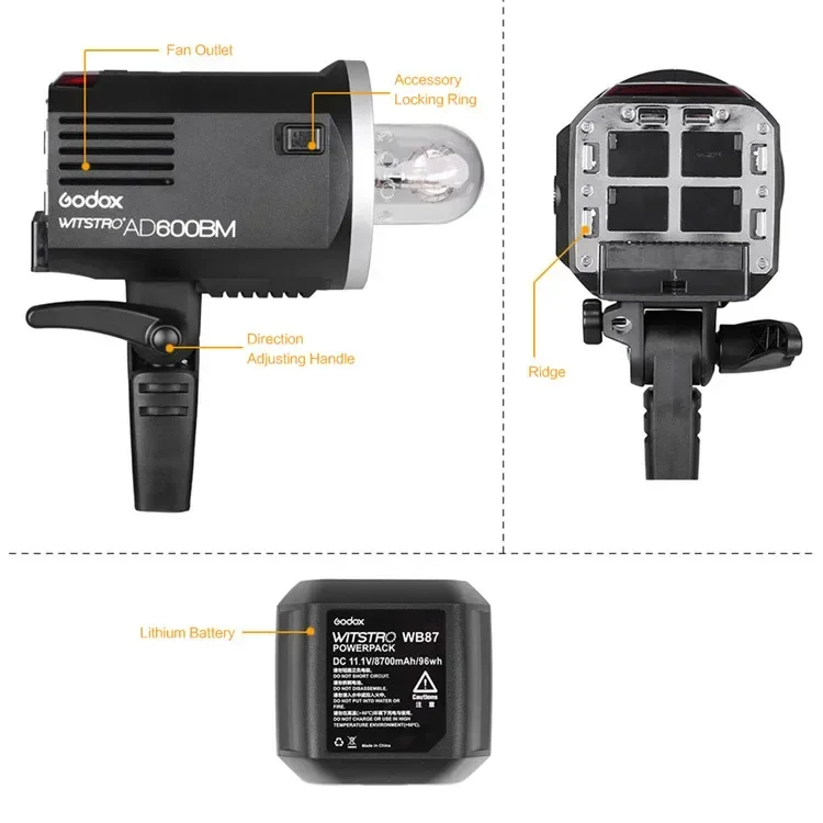 Flash de estudio portátil AD60 - Outdoor Lighting For Photography reseña y precio