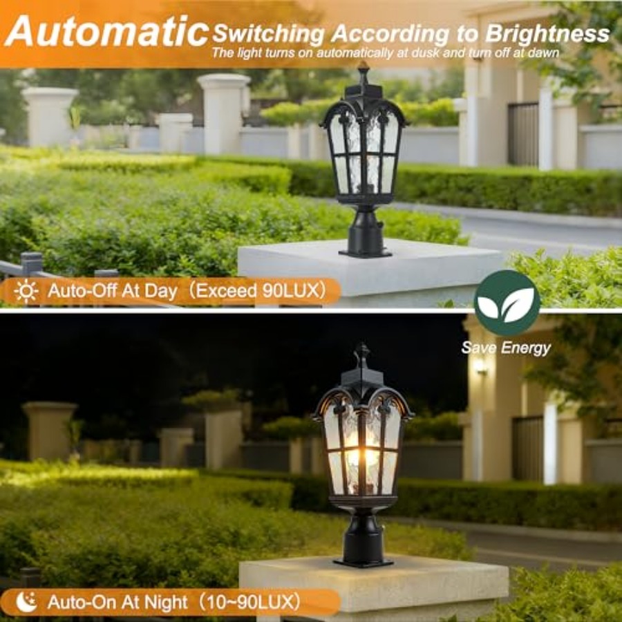 Lámparas de Poste para Exterio - Outdoor Lighting Fixtures reseña y precio