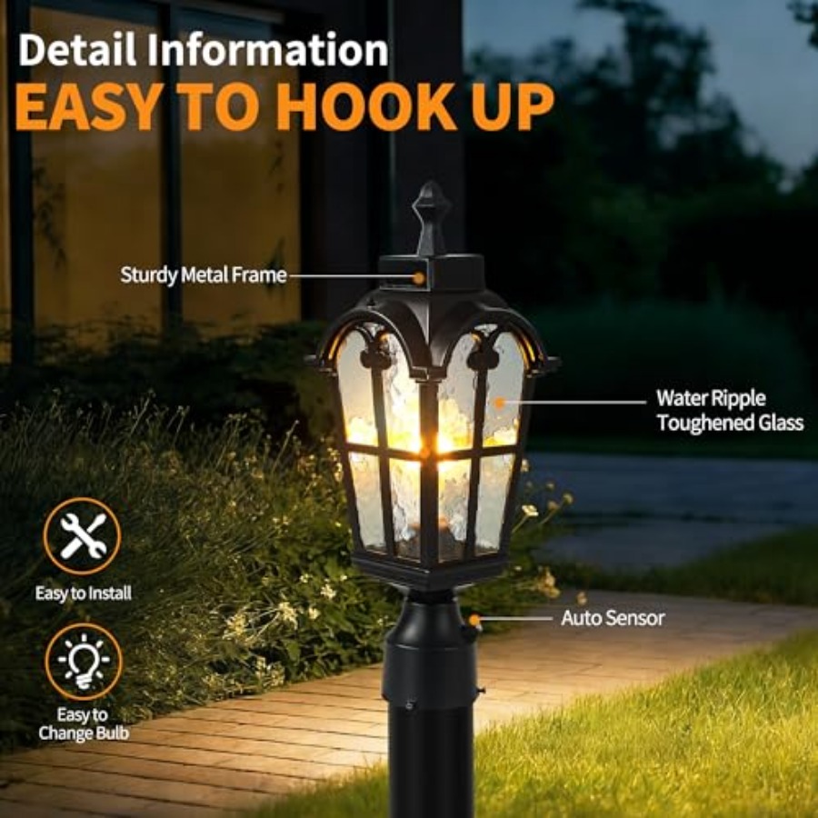 Lámparas de Poste para Exterio - Outdoor Lighting Fixtures reseña y precio