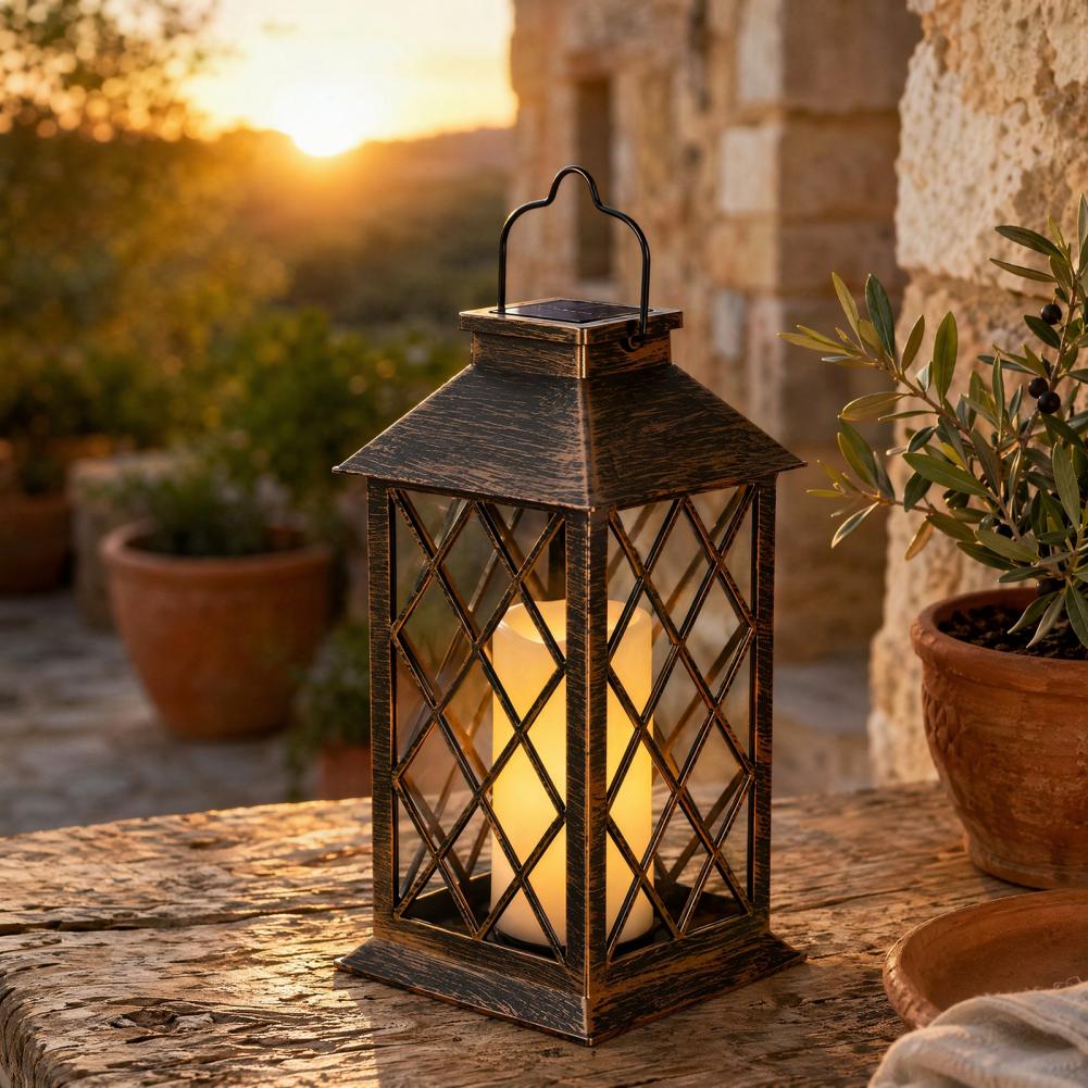 Linterna Solar Retro, Lámpara  - Outdoor Lighting And Decor reseña y precio
