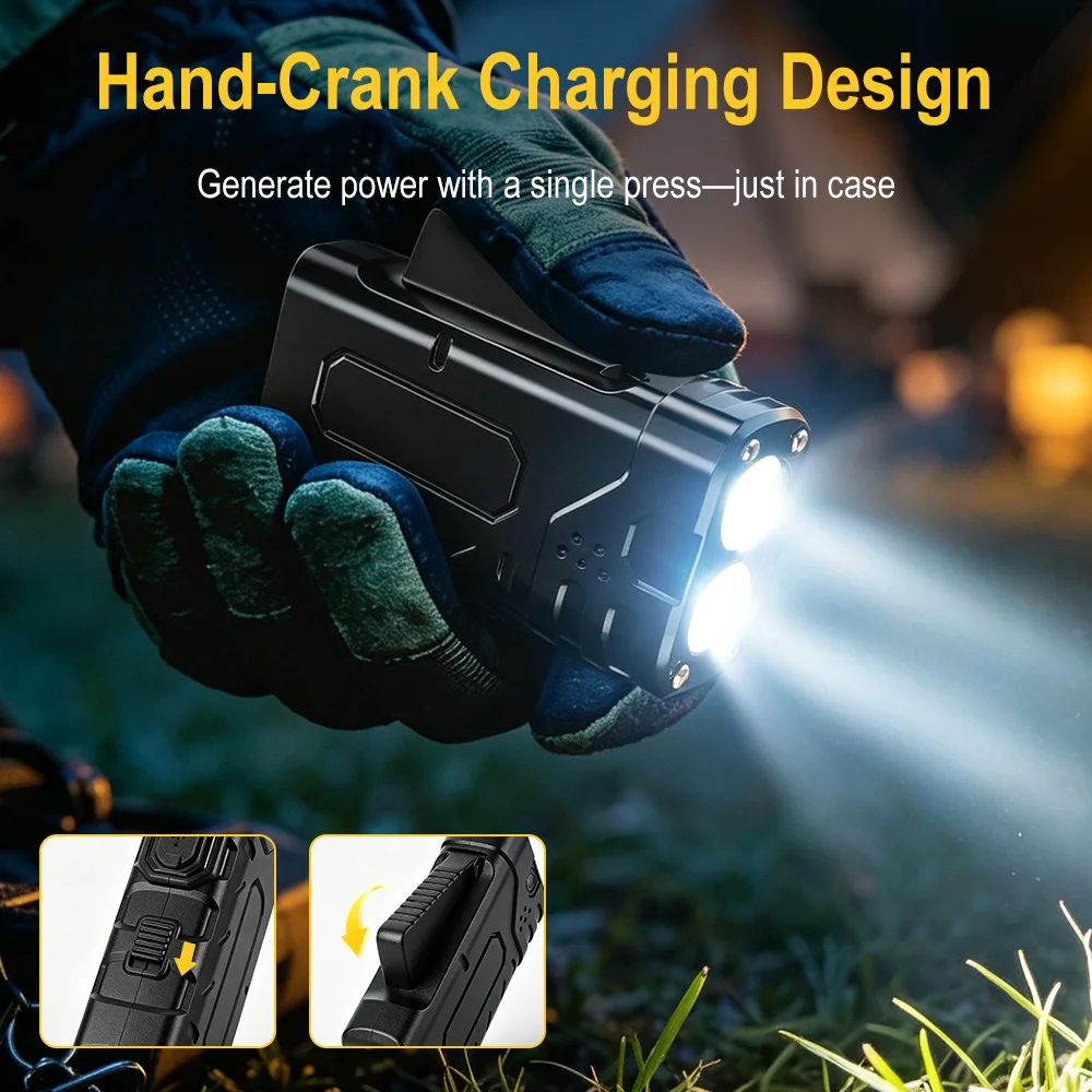 Linterna LED EDC de Manivela B - Outdoor Lighting Fixtures reseña y precio