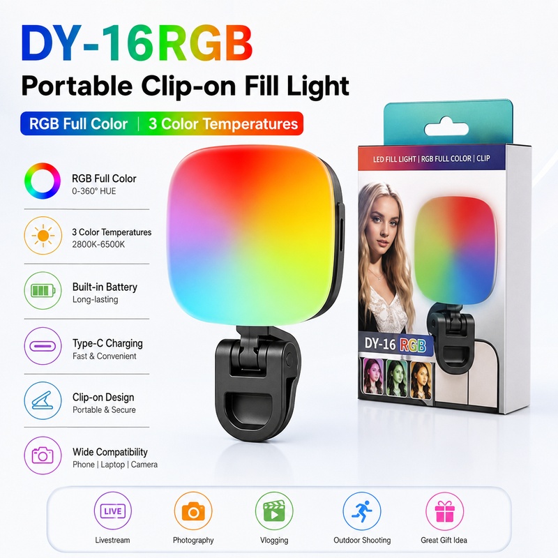 Lámpara de Relleno LED RGB Por - Outdoor Lighting For Photography reseña y precio