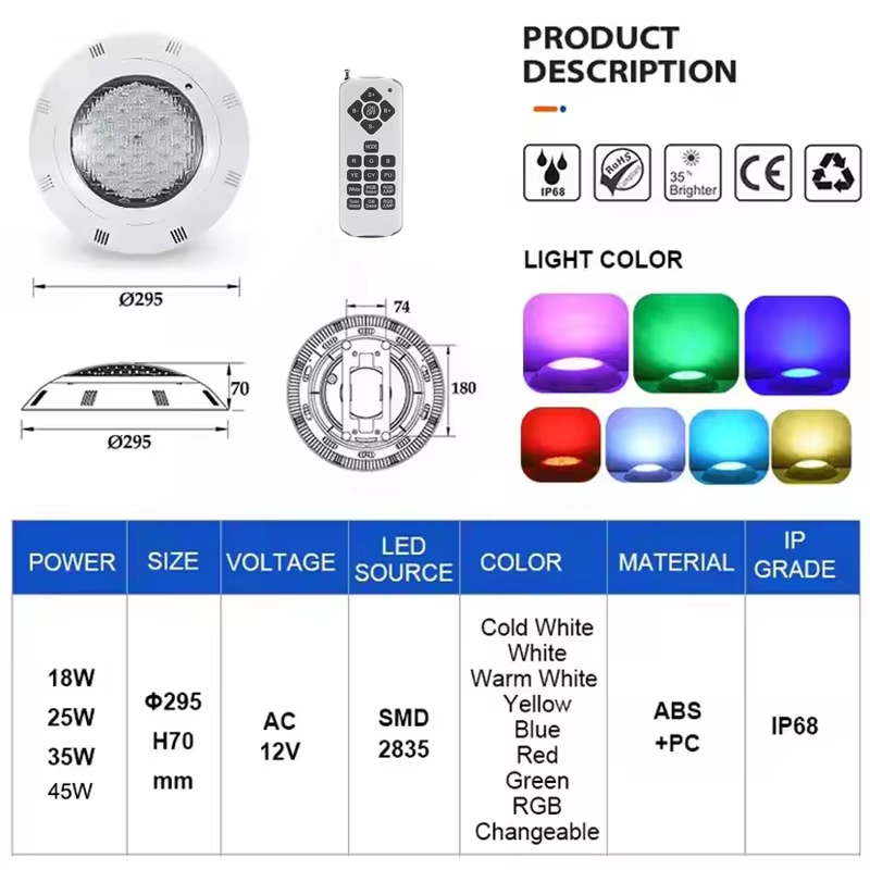 Luces LED subacuáticas para pi - Pond Light Submersible reseña y precio