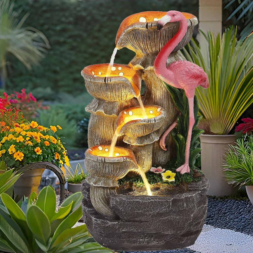 Fuente de Agua de 5 Niveles pa - Outdoor Lighting Deck reseña y precio