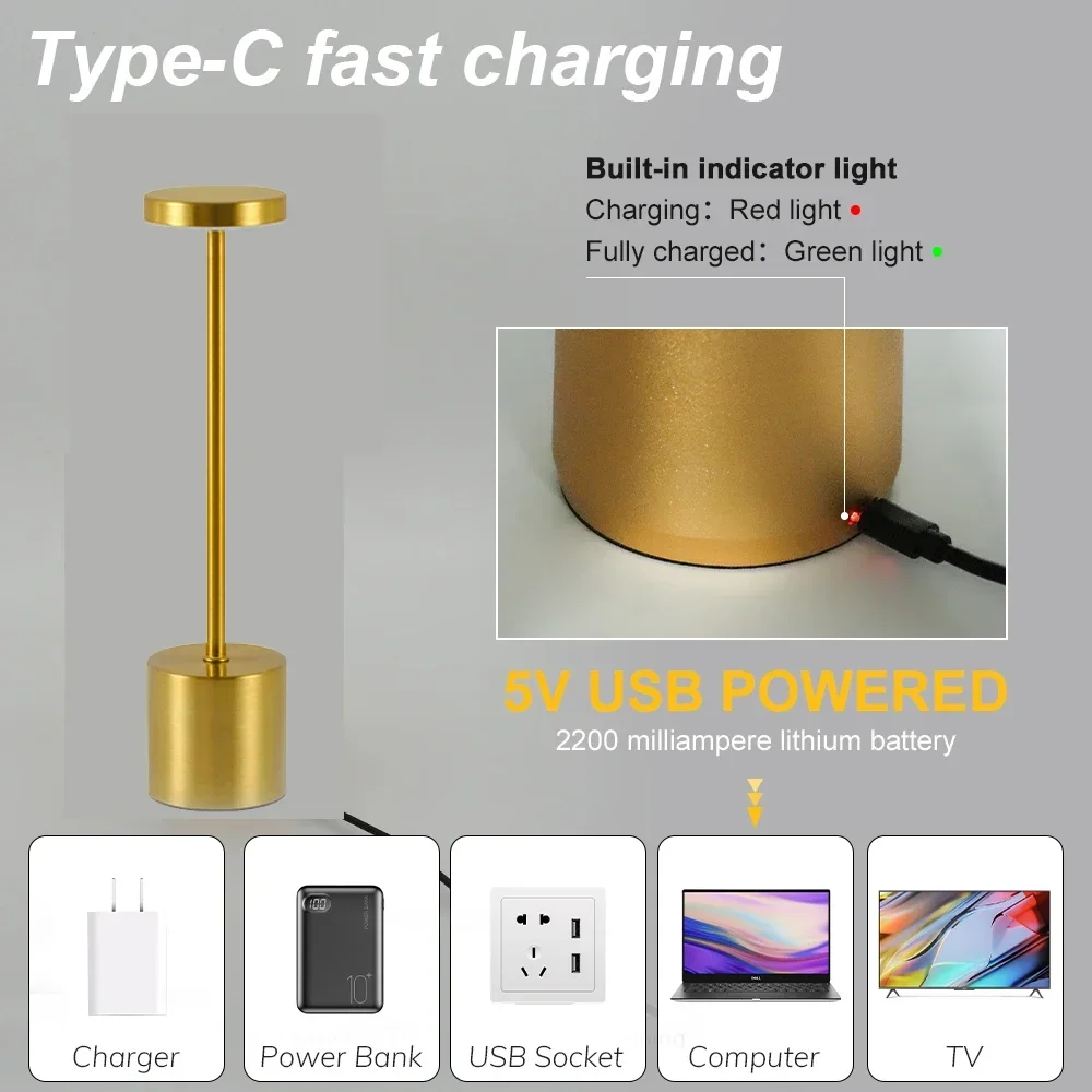 Lámpara LED de mesa de Metal t - Outdoor Lighting Art reseña y precio