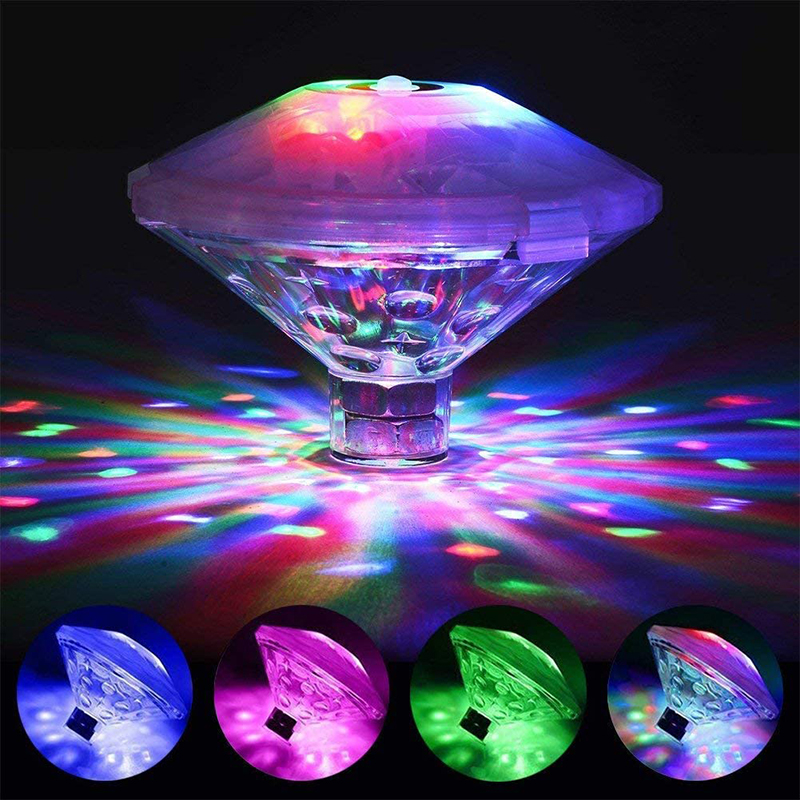 Luz subacuática flotante RGB,  - Pond Light Submersible reseña y precio