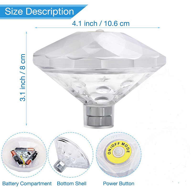 Luz subacuática flotante RGB,  - Pond Light Submersible reseña y precio