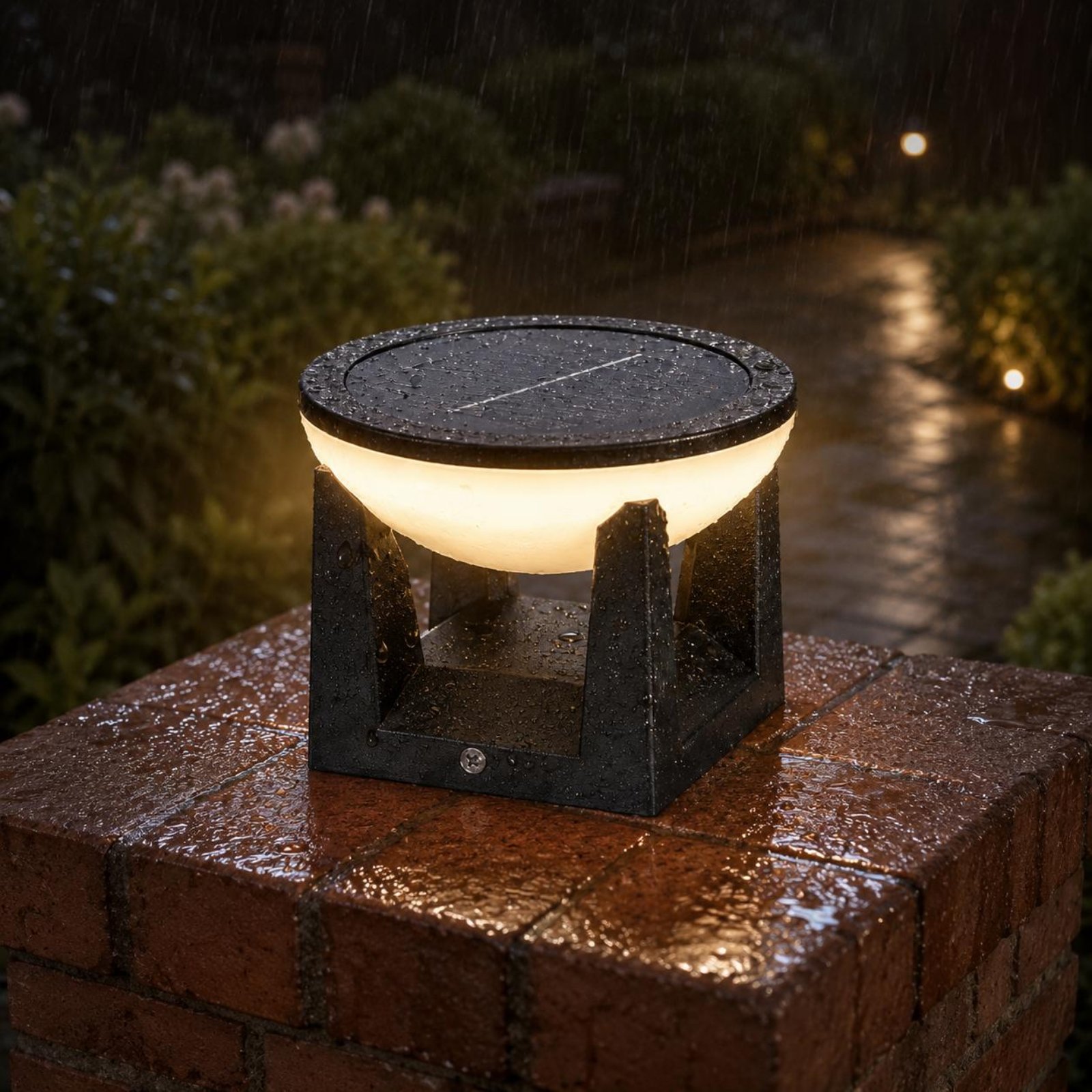 Lámpara Solar para Poste, Fáci - Outdoor Lighting Ip65 reseña y precio