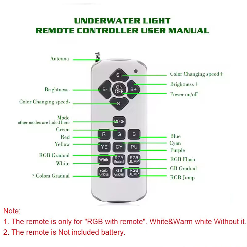 Luces LED para Piscina 18W 36W - Pond Light Submersible reseña y precio