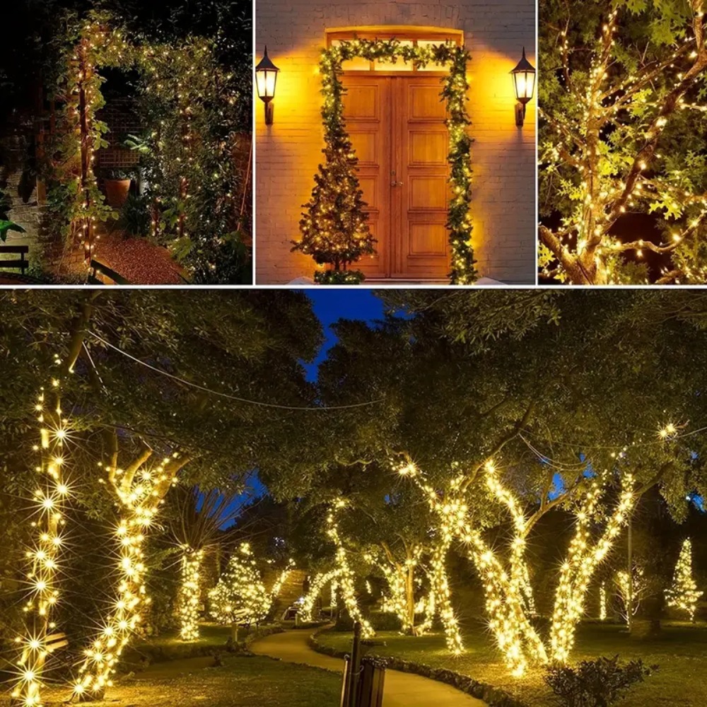 Guirnalda de luces alimentada  - Outdoor Lighting Led Fixtures reseña y precio