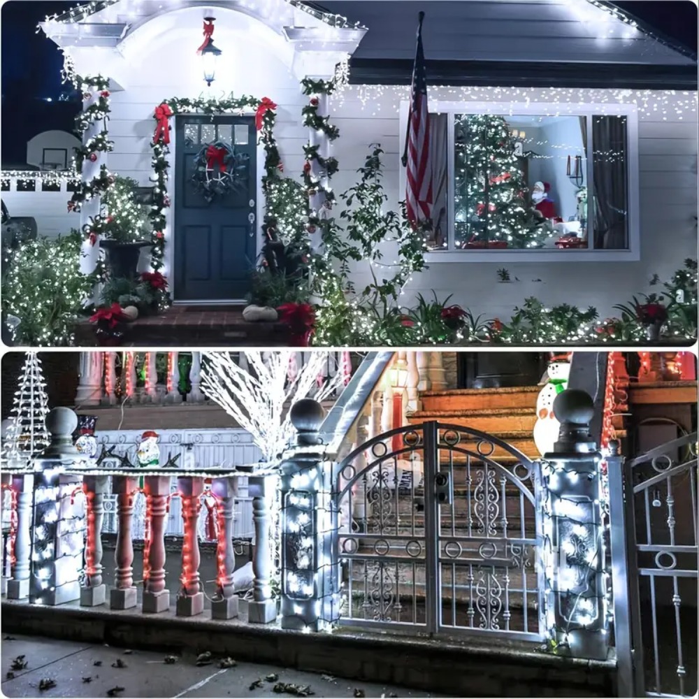 Guirnalda de luces alimentada  - Outdoor Lighting Led Fixtures reseña y precio