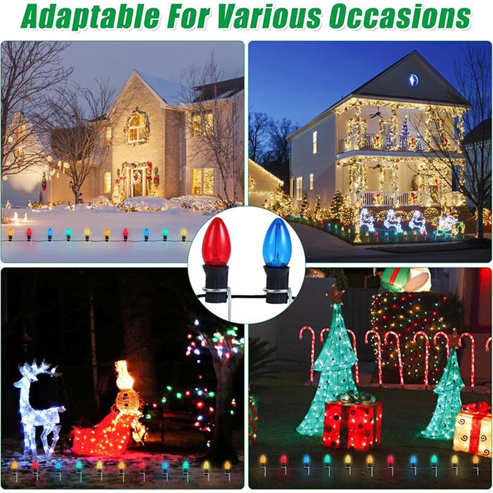 Estacas de luz navideña de 12  - Outdoor Lighting Ground reseña y precio