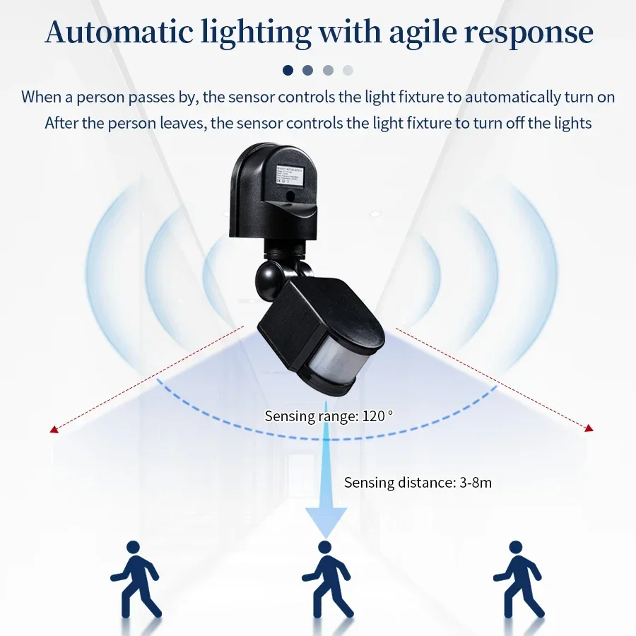 Sensor de movimiento PIR 220V  - Outdoor Lighting Led Fixtures reseña y precio