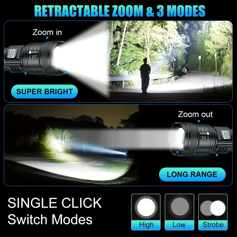 Linterna LED táctica de 2000LM - Outdoor Lighting Junction Box reseña y precio