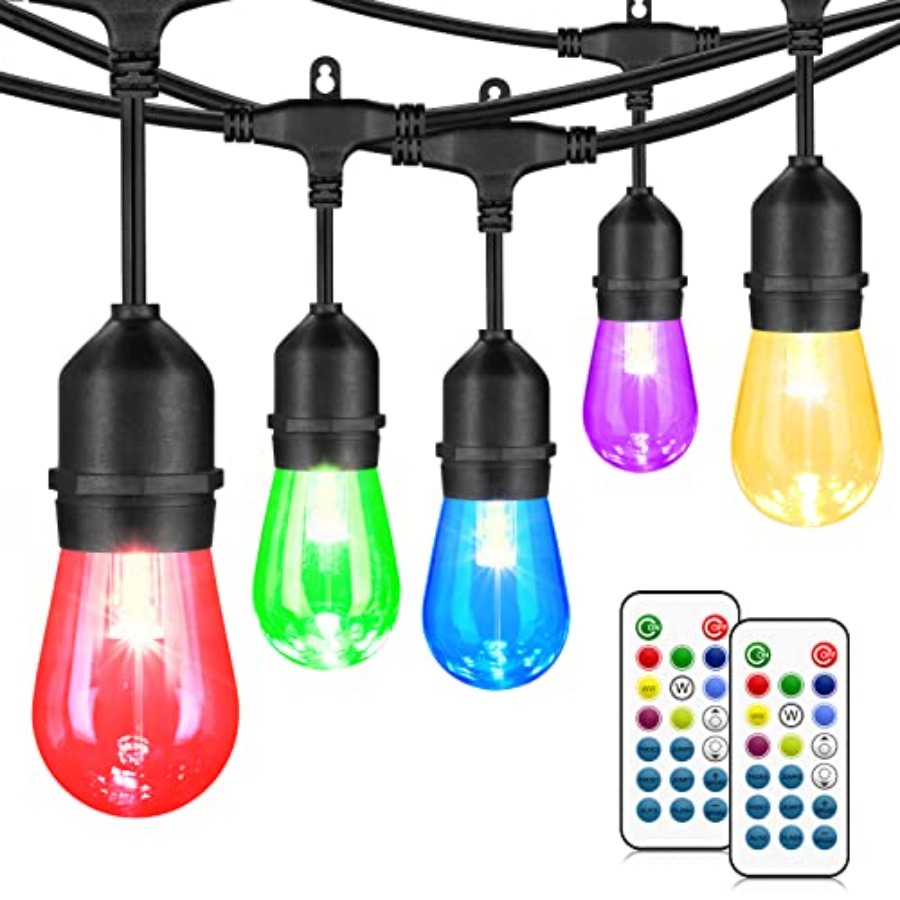 Luces de patio para exteriores - String Light Bistro reseña y precio