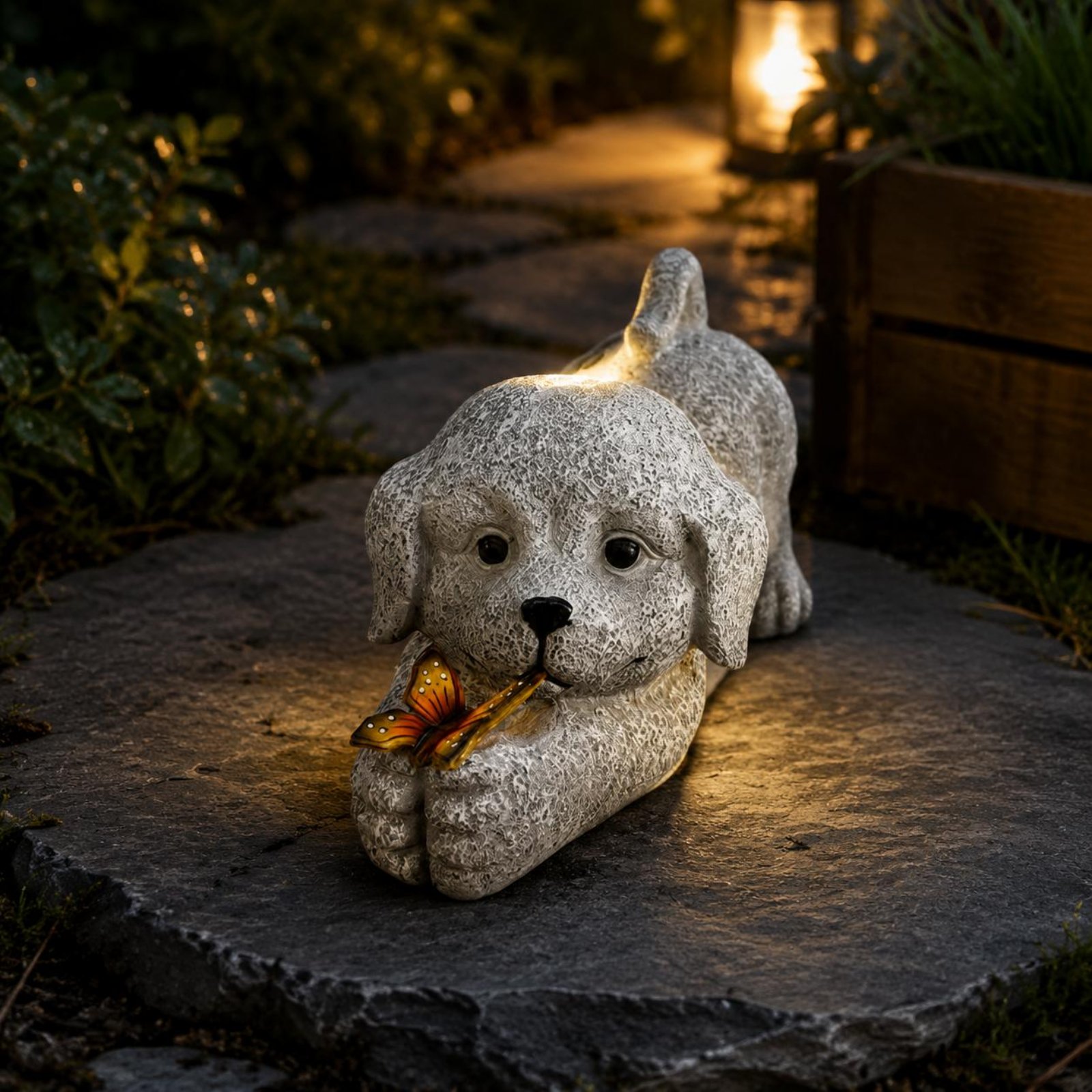 Estatua de perro solar, artesa - Outdoor Lighting Ip65 reseña y precio