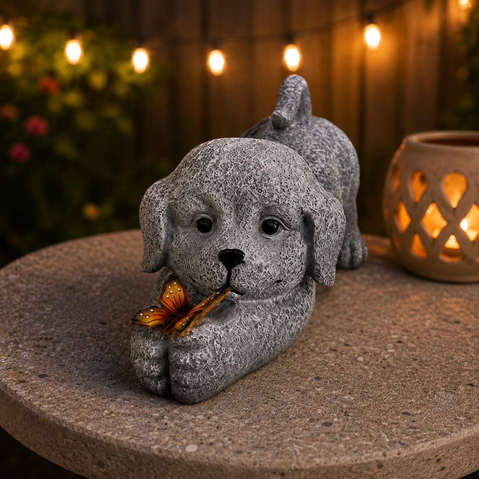 Estatua de perro solar, artesa - Outdoor Lighting Ip65 reseña y precio