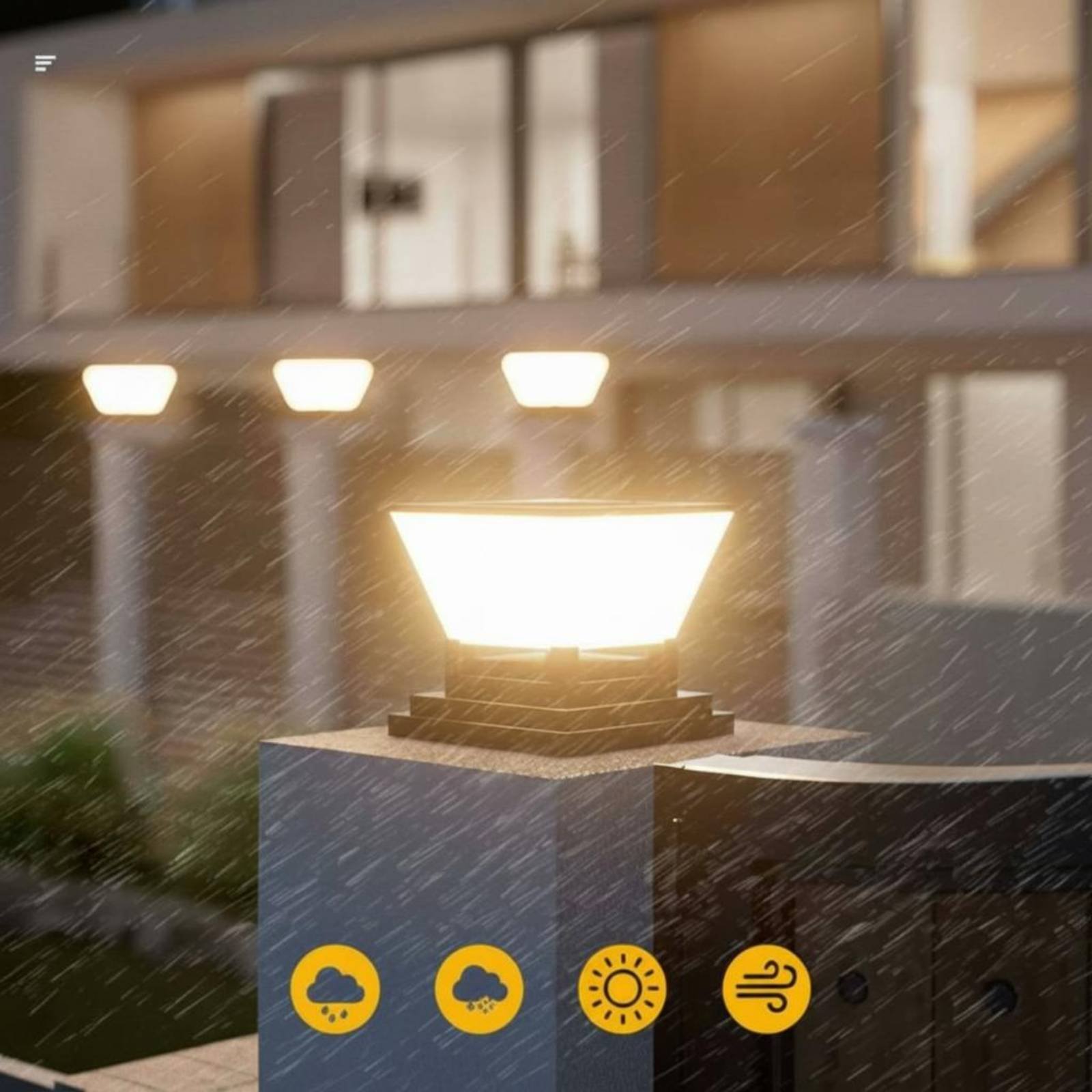 Lámpara Solar para Poste, Resi - Outdoor Lighting Ip65 reseña y precio