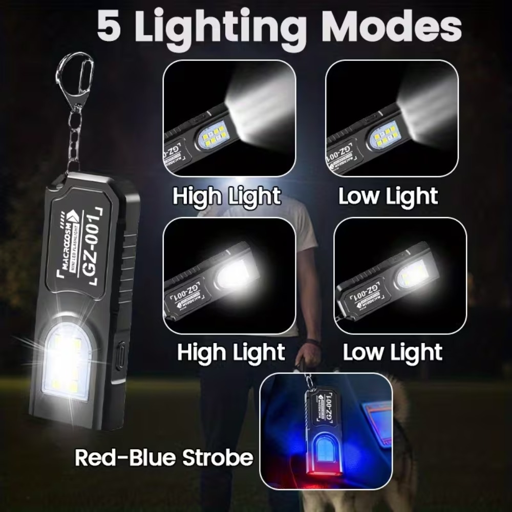 Mini linterna LED COB con llav - Outdoor Lighting Replacement Bulbs reseña y precio