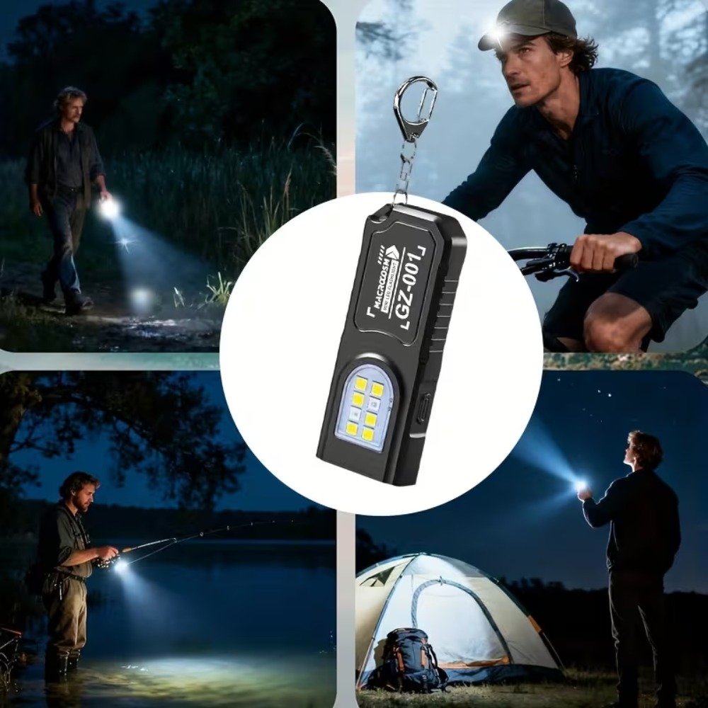 Mini linterna LED COB con llav - Outdoor Lighting Replacement Bulbs reseña y precio